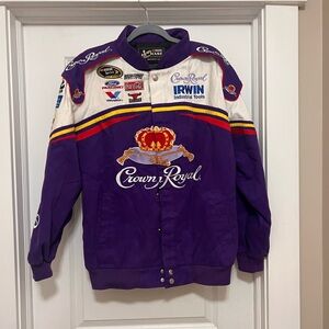 Vintage Crown Royal race car jacket, size large, perfect condition